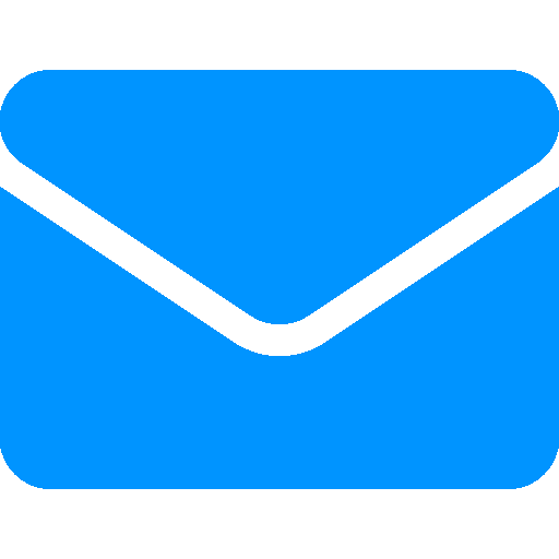 light blue mail icon